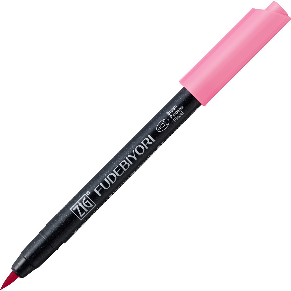 Zig Fudebiyori Brush Pen - Kuretake - Peach Pink