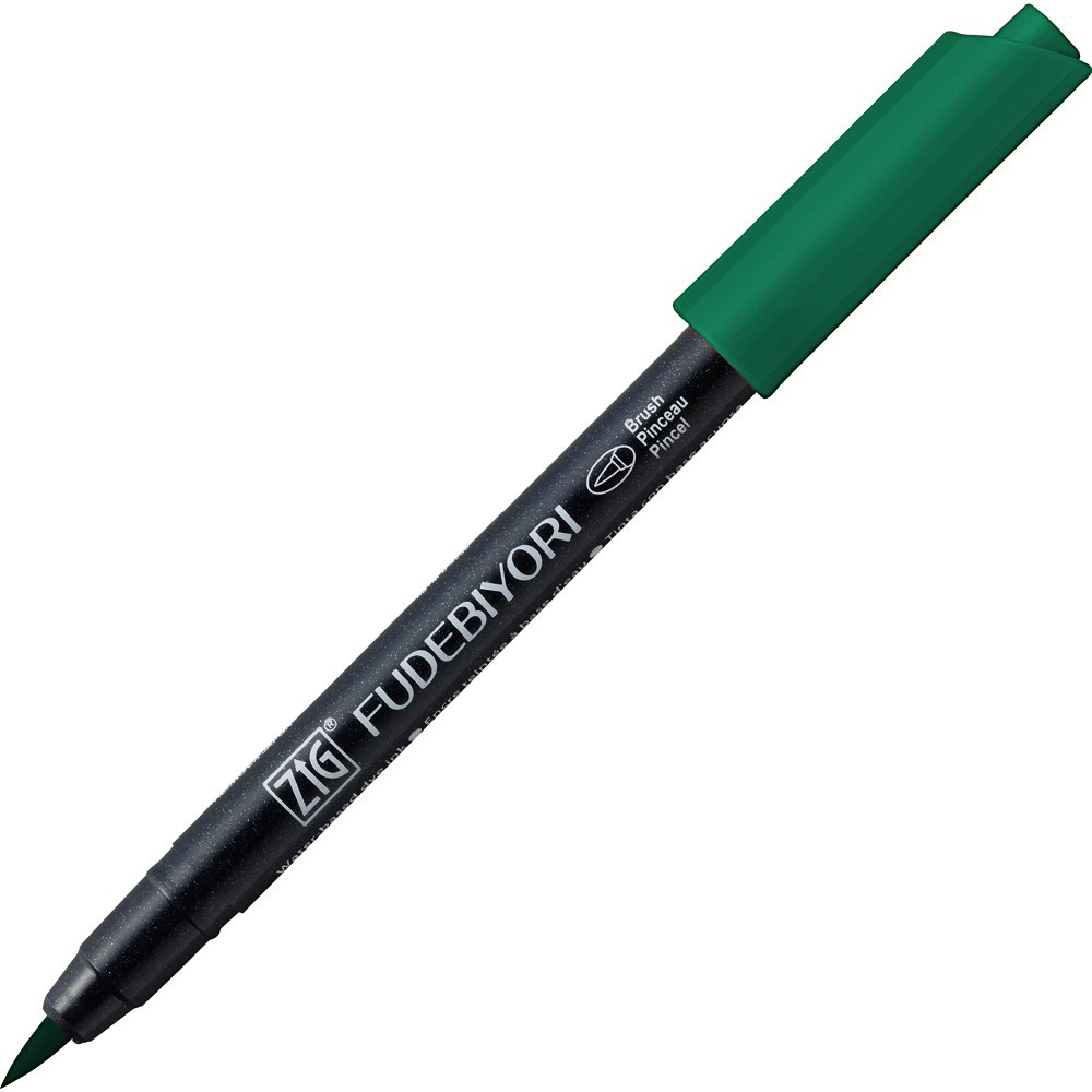 Pisak pędzelkowy Zig Fudebiyori - Kuretake - Marine Green