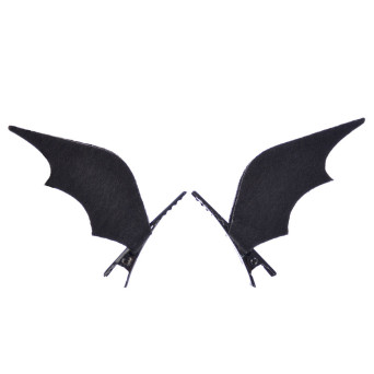 Spinki skrzydła nietoperza na Halloween - 6 cm, 2 szt.