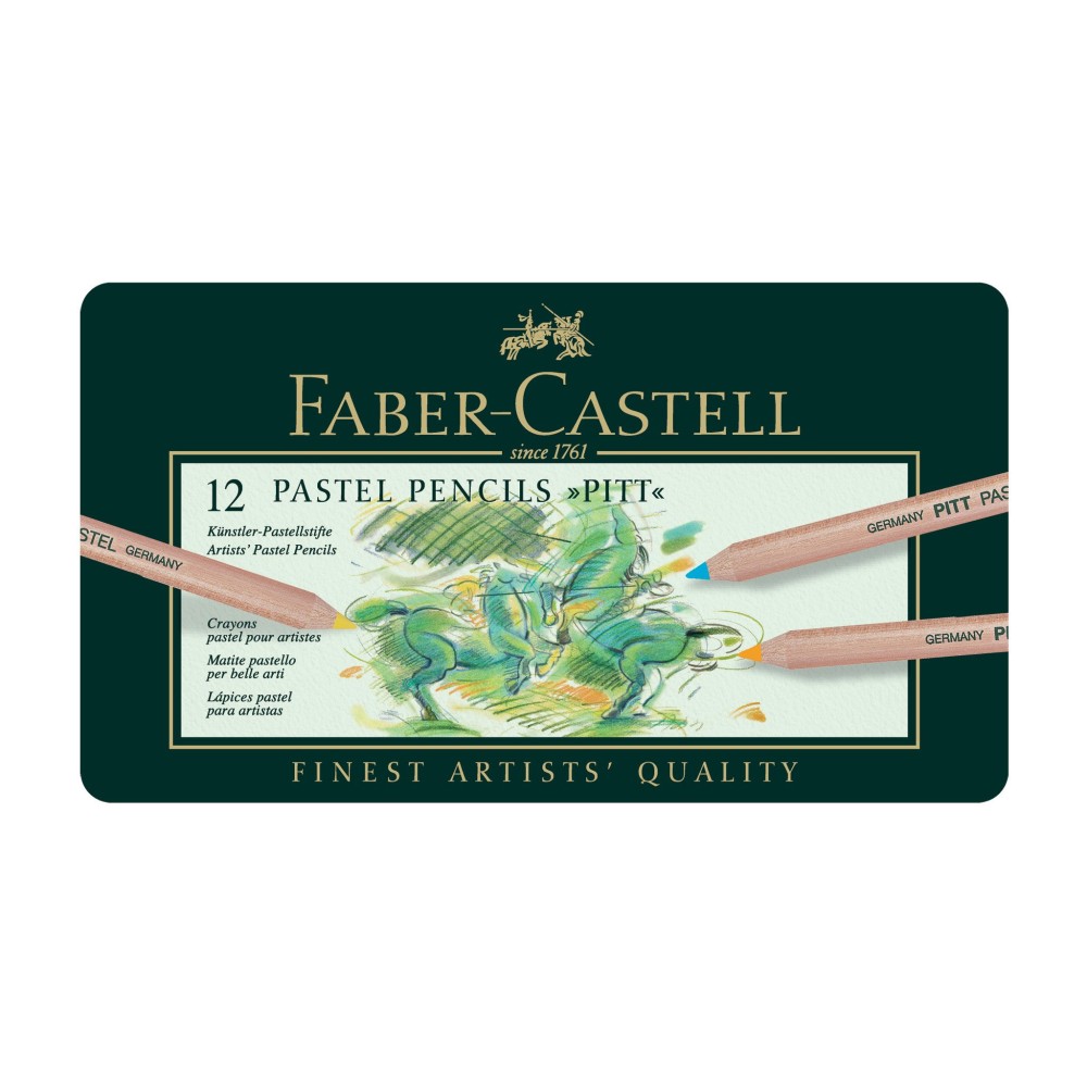 Zestaw pasteli suchych w kredce Pitt Pastel - Faber-Castell - 12 kolorów