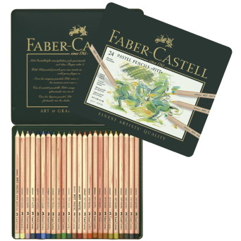 Zestaw pasteli suchych w kredce Pitt Pastel - Faber-Castell - 24 kolory