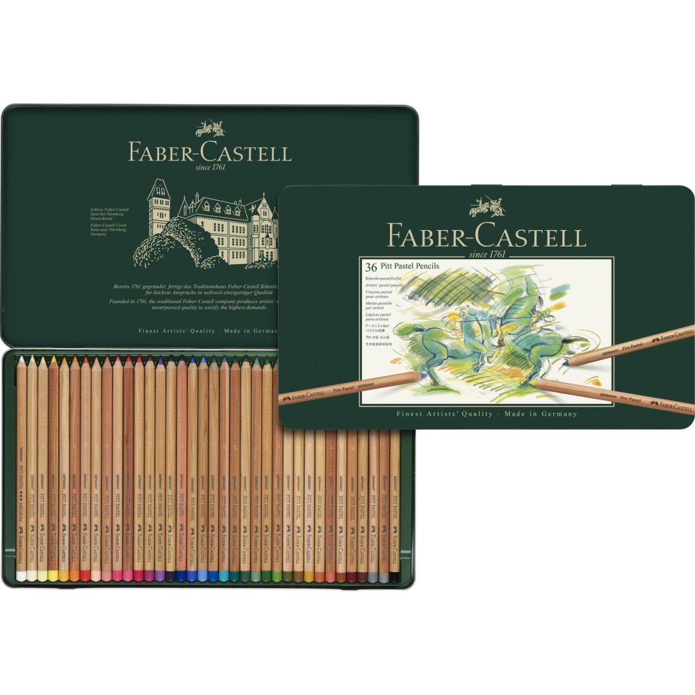 Zestaw pasteli suchych w kredce Pitt Pastel - Faber-Castell - 36 kolorów