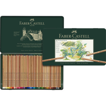 Pitt Pastel pencil set in metal tin - Faber-Castell - 36 colors
