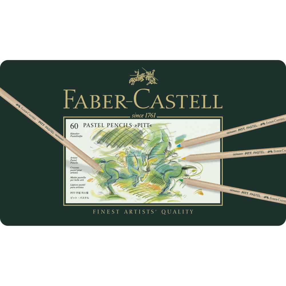 Zestaw pasteli suchych w kredce Pitt Pastel - Faber-Castell - 60 kolorów