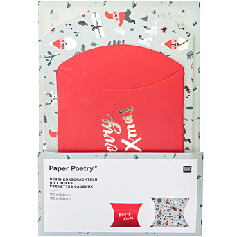 Gift boxes - Paper Poetry - Christmas, 6 pcs.