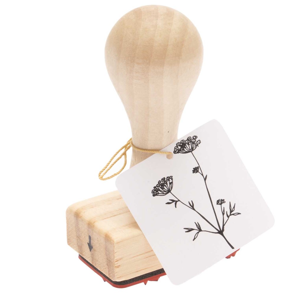 Stempel na drewnianym gryfie - Rico Design - Kwiat anyżu