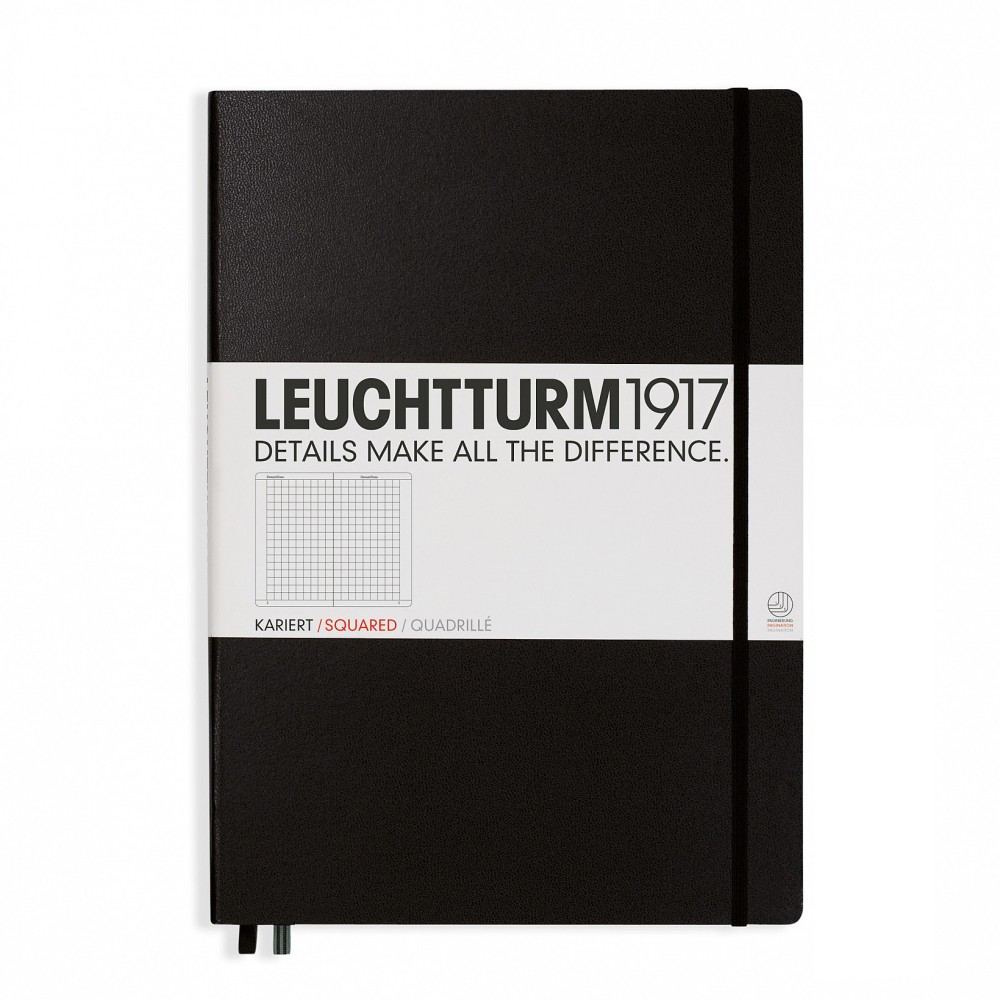 Notebook Master Classic - Leuchtturm1917 - squared, black, A4+