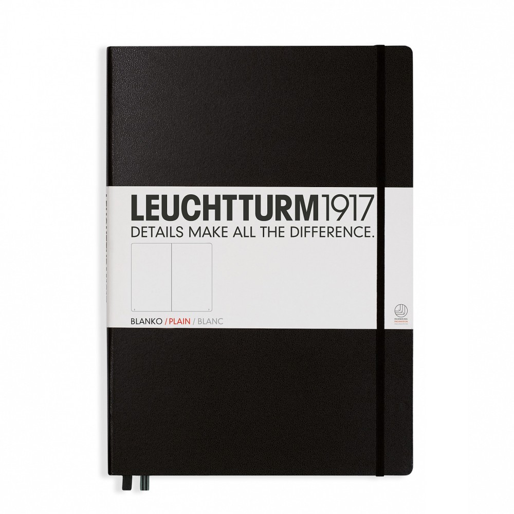 Notebook Master Classic - Leuchtturm1917 - plain, black, A4+