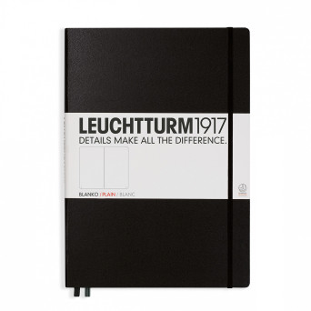 Notatnik Master Classic - Leuchtturm1917 - gładki, czarny, A4+