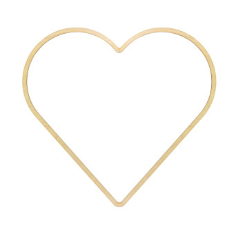 Wooden macrame base - Simply Crafting - heart, 35 cm
