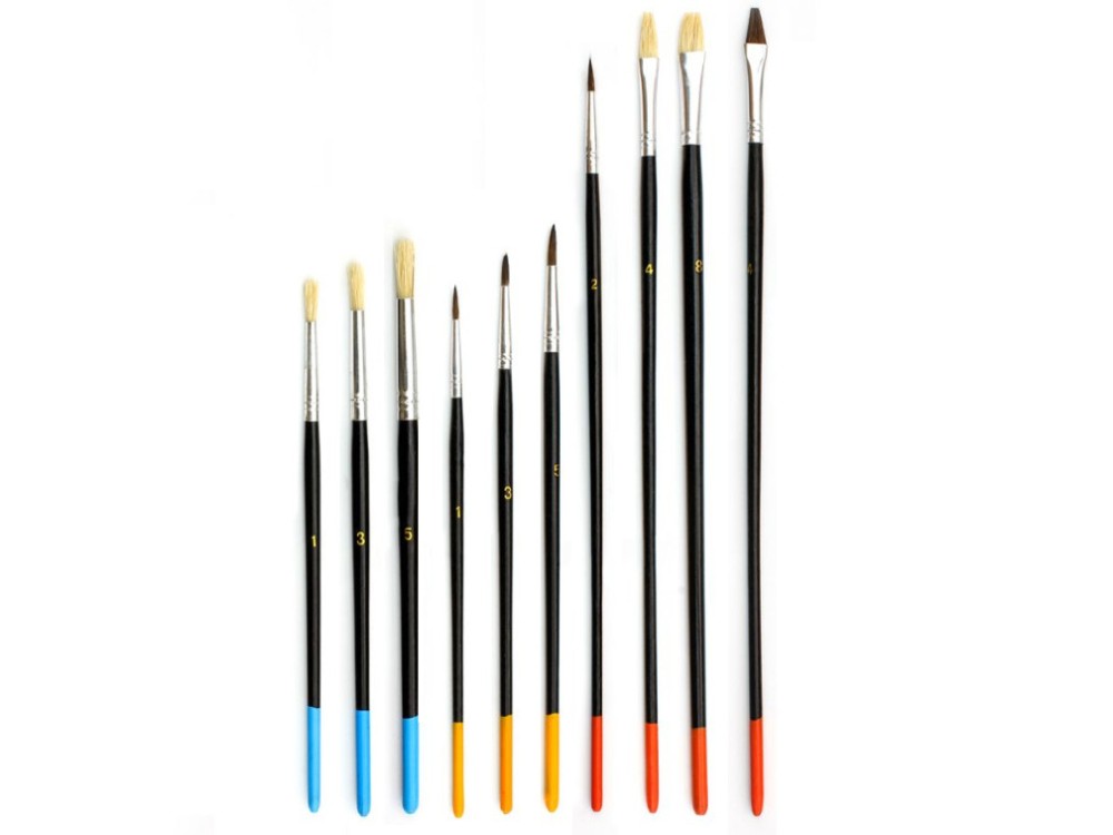 Set of paint brushes - Phoenix - 10 pcs.
